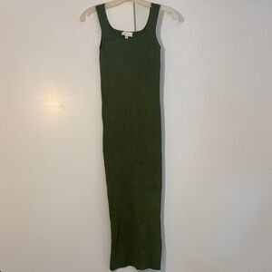 Torn by Ronny Kobo Forest Green Maxi “Gigi Dress” XS